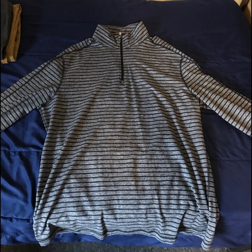 Lululemon mens Surge 1/2 zip xxl rare find striped